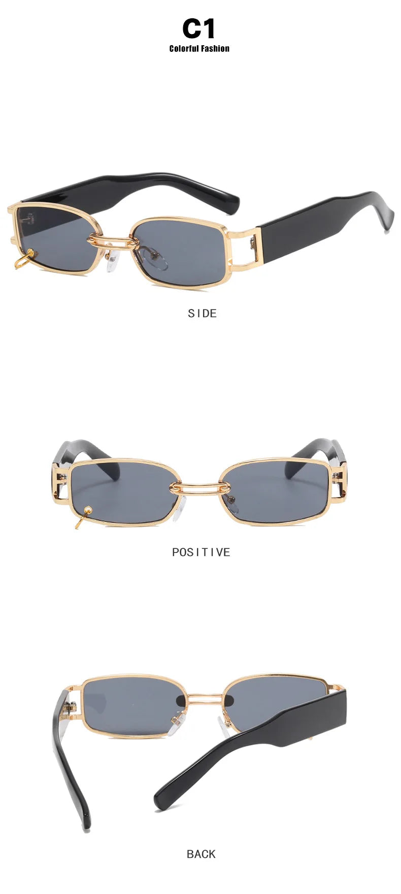 Buckle Small Frame Square Sunglasses