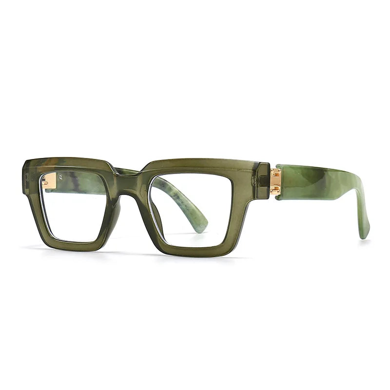Square Candy Color Clear Gradient Eyewear