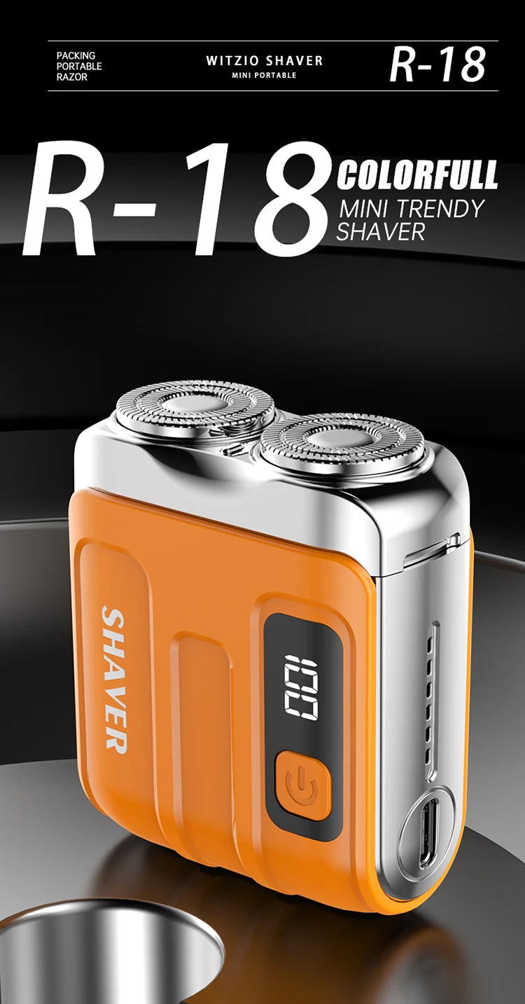 Digital Display Dual Blade Rechargeable Shaver