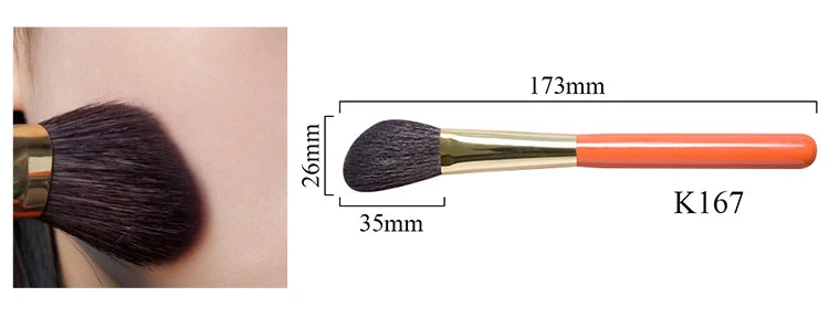 Professional Handmade Makeup Brushes Set Soft Blue Squirrel Goat Hair Face Powder Contour Eye Shadow Brush Make Up Brush Kit