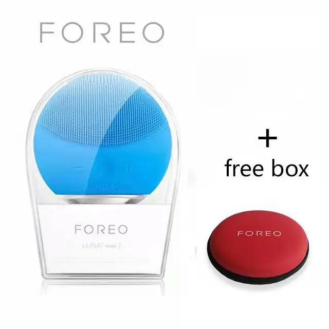 mini2 facial silicone facial cleansing brush - waterproof, level 8