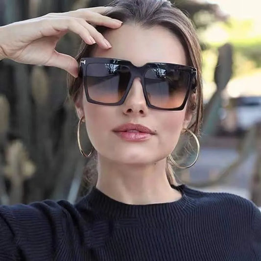 Large Frame Square Eyewear UV400
