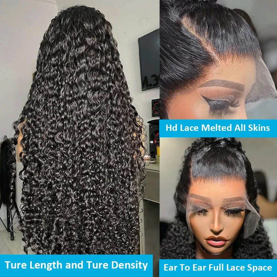 Brazilian 13x6 Human Hair | 40 Inch Deep Wave