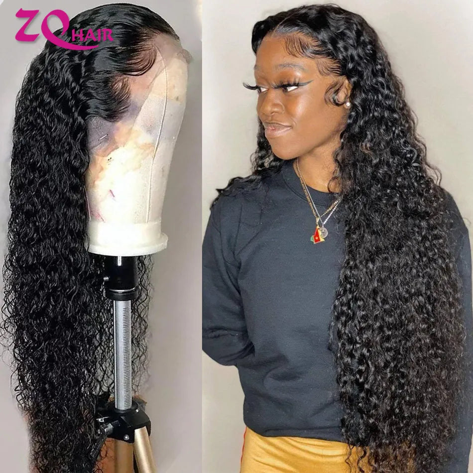 Brazilian Kinky Curly Wigs 100% Human Hair | 13x6 HD Lace Front