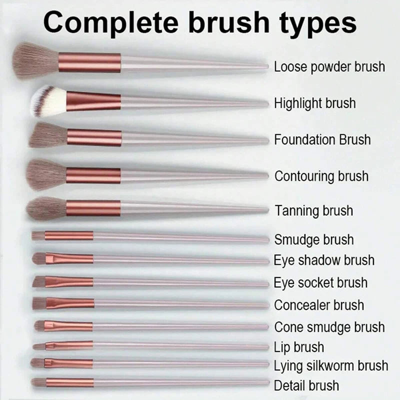 13 PCS Makeup Brushes Set, Eye Shadow, Foundation