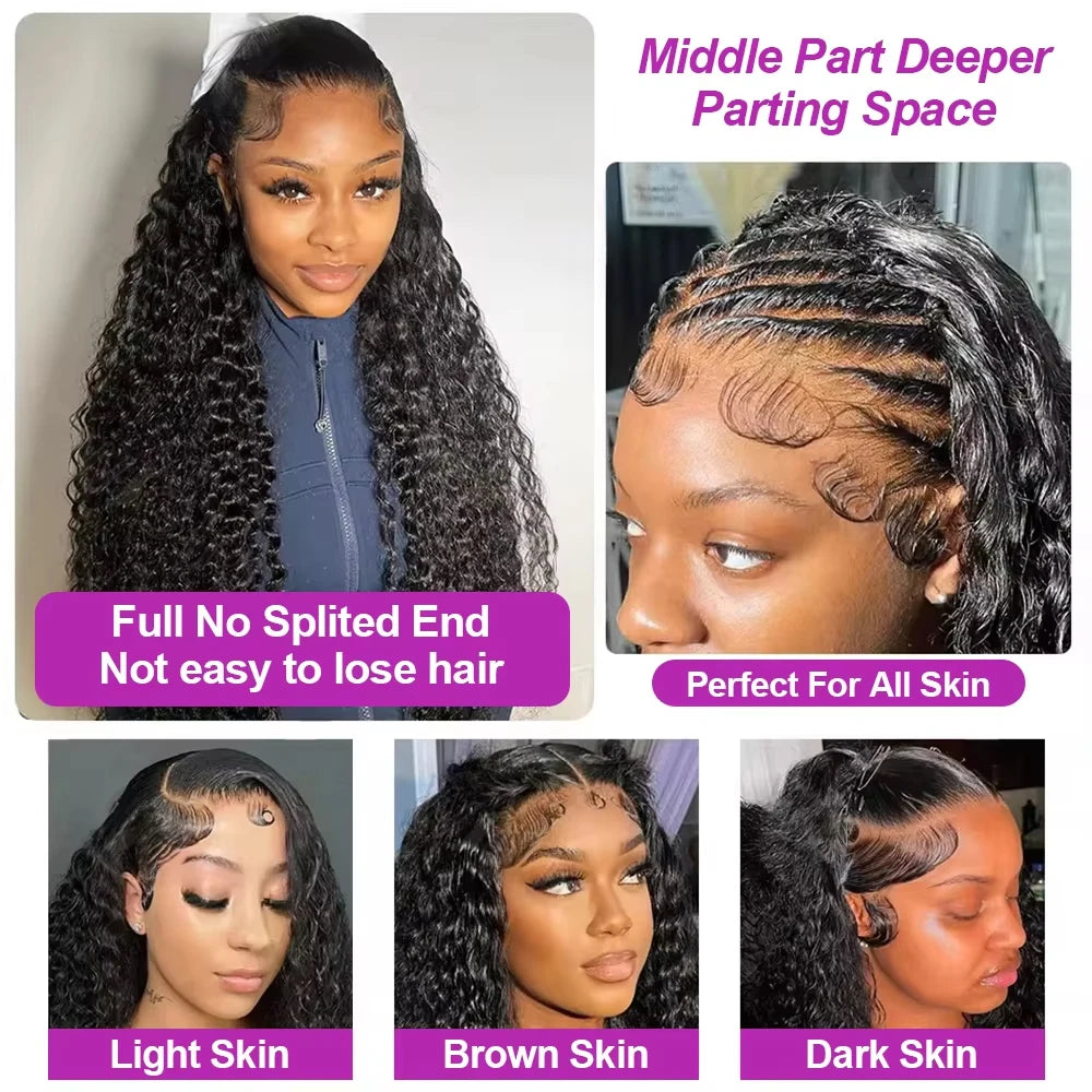 Brazilian 300% High Density Loose Deep Wave | 13x4 HD Lace Frontal Human Hair