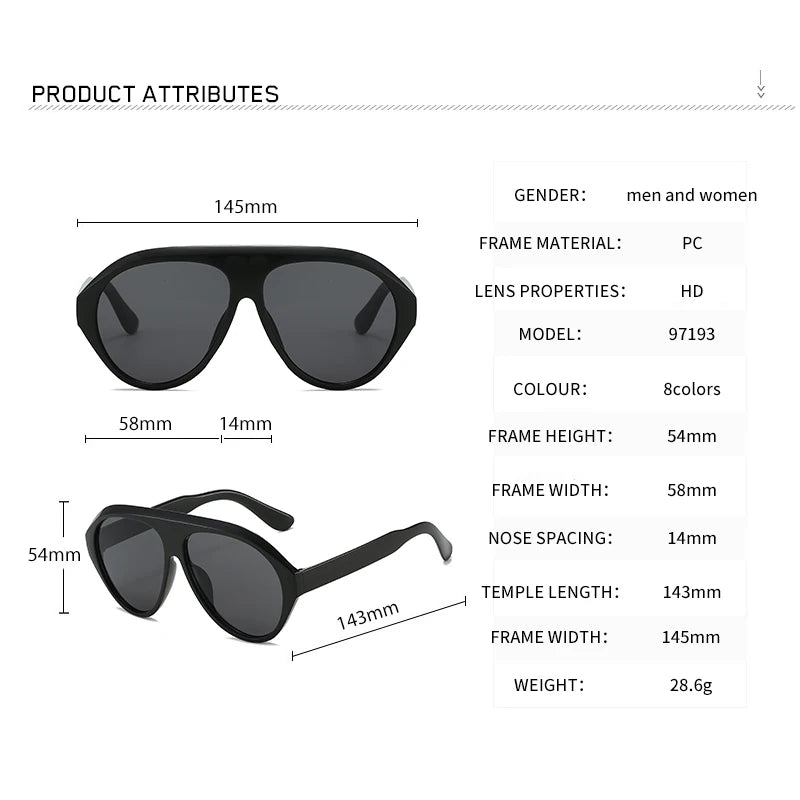 Oval Luxury Trending UV400 Eyeglasses
