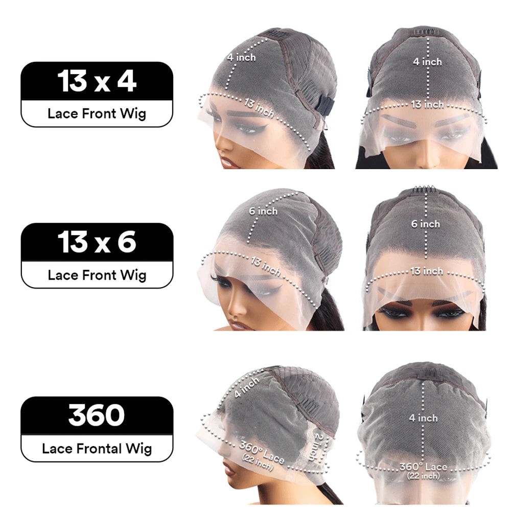 Body Wave Human Hair 13x6 HD | Pre Plucked 360 Lace Front Wig