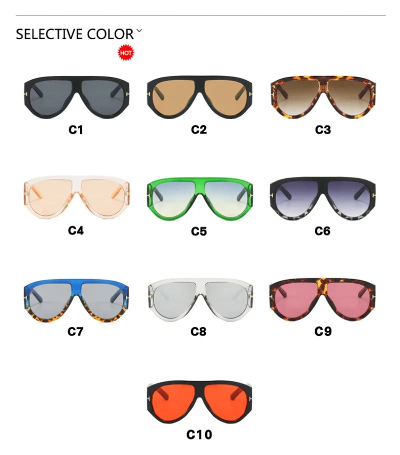 Oval Shape Trendy Street Shoot Shades - UV400