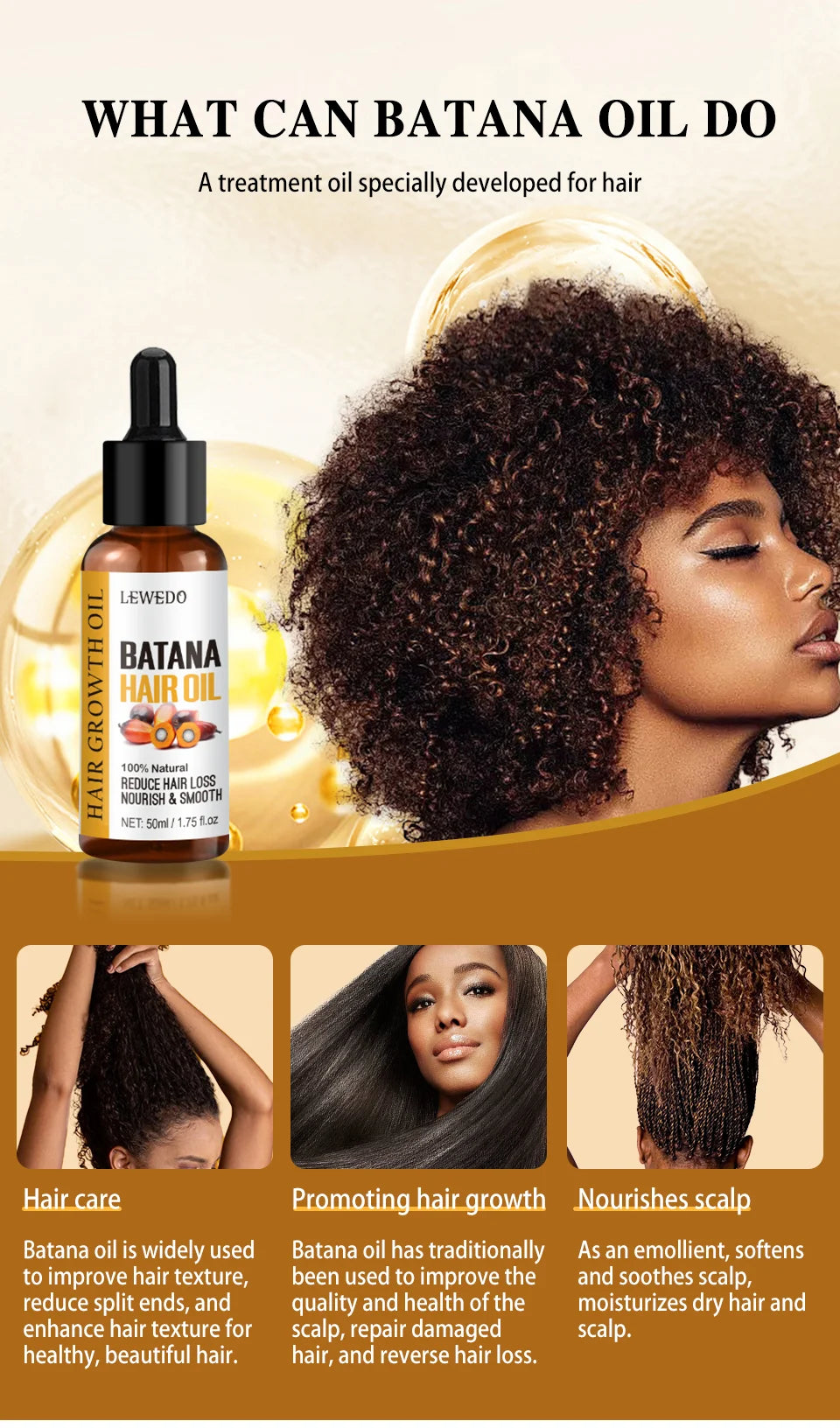 Naturals Batana Oil  For Fast Hair Growth| Shiny Hair| Anti Hair Loss