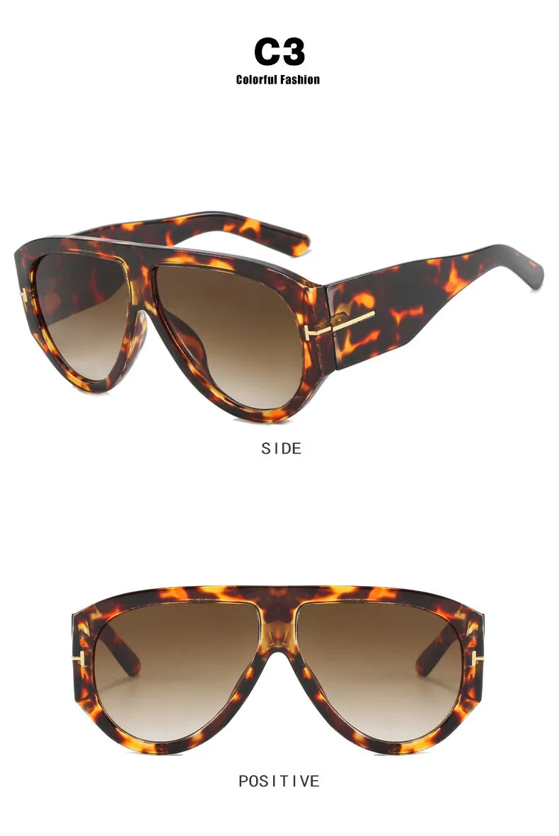 Oval Shape Trendy Street Shoot Shades - UV400