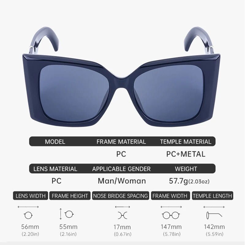 Oversized Cat Eye Trendy Shades
