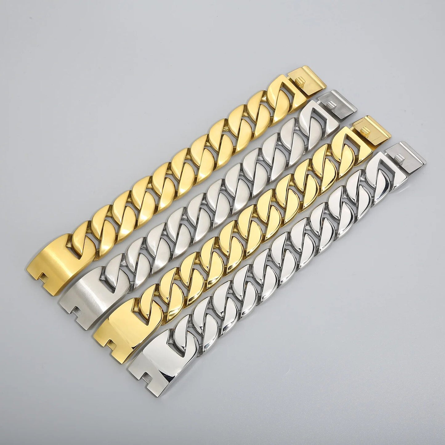 31mm Brushed/Shiny Big Heavy Cuban Ankle