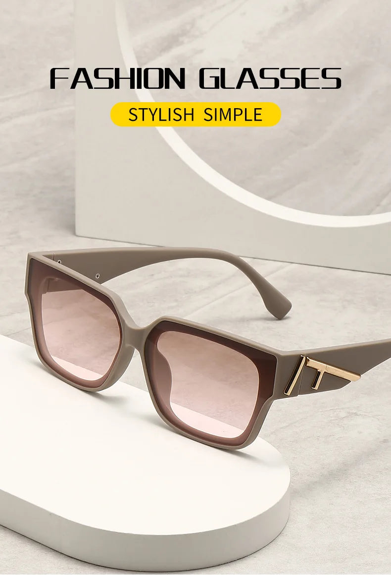 Unisex  Square frame colored sunglasses