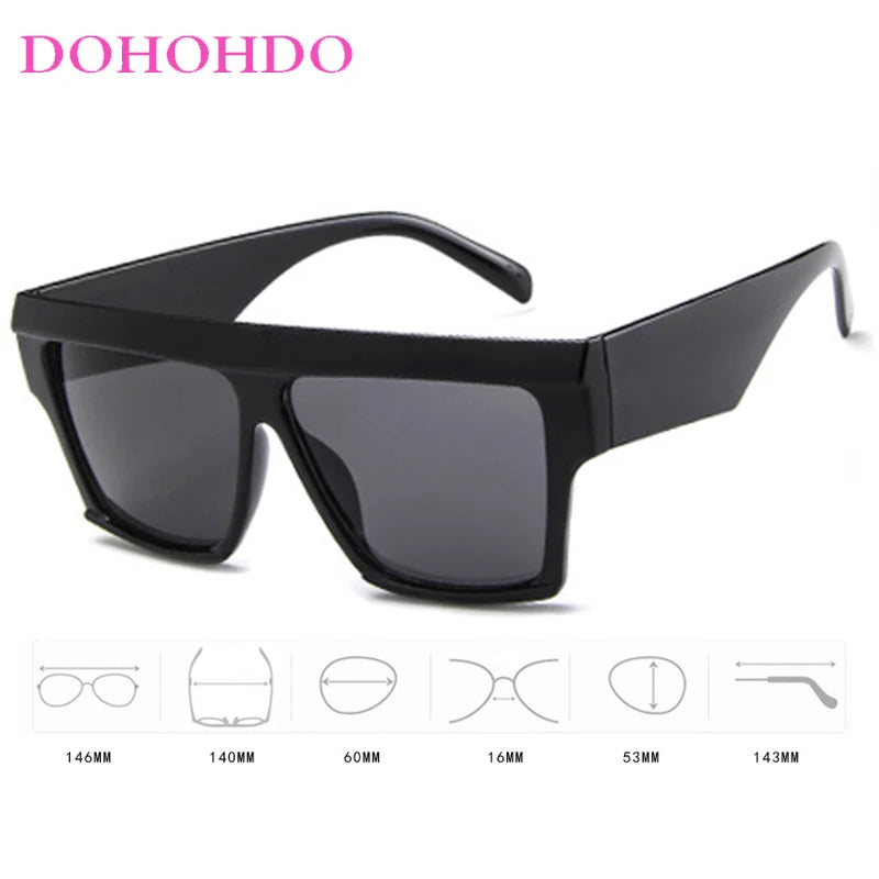 Unisex UV400 Square One-Piece Outdoor Eyeglasses