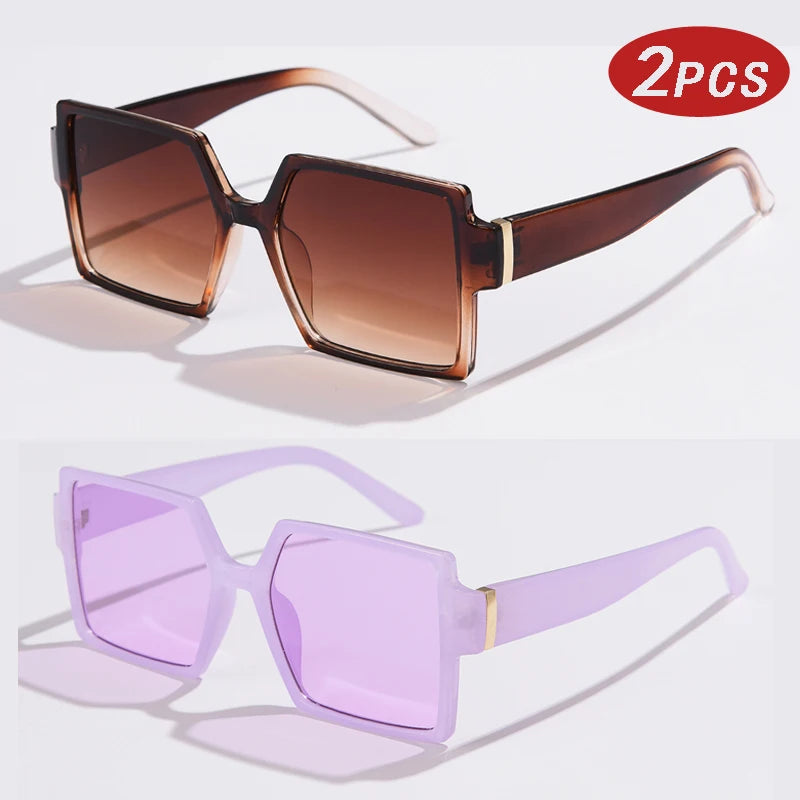 Vintage Fashion Gradient Eyeglasses