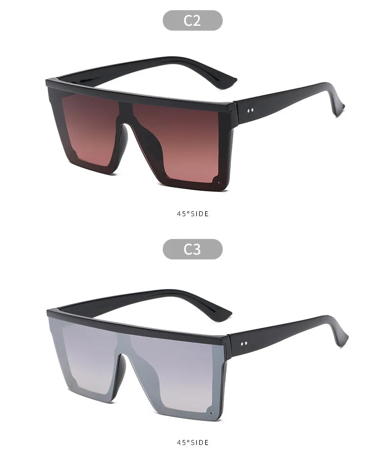 Punk Trendy Square Shade Eyewear UV400