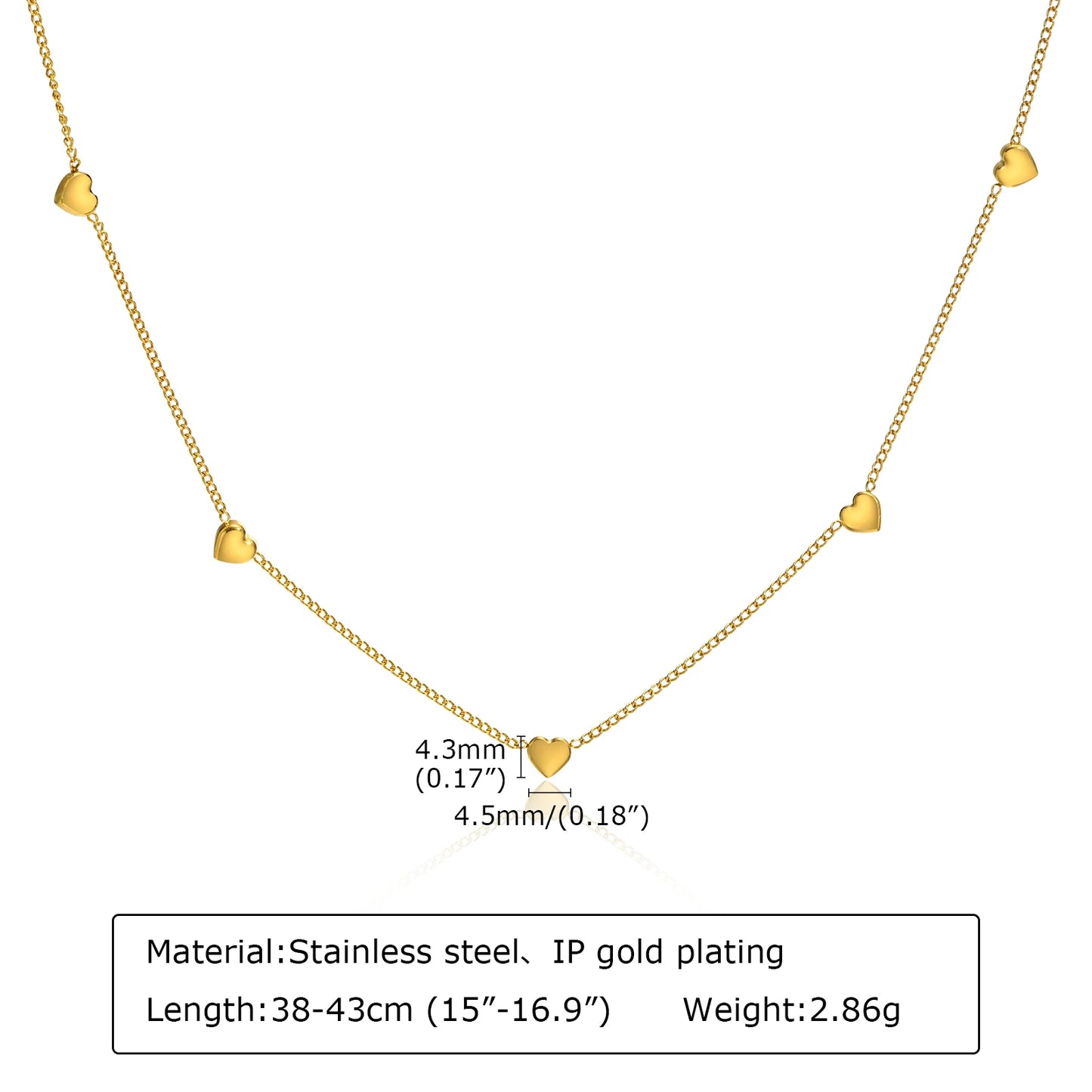 Gold Plated Lariat Necklace Double Layered