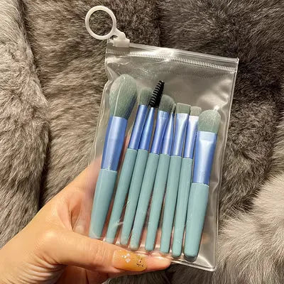 13 purple flower holly leaf makeup brush suit