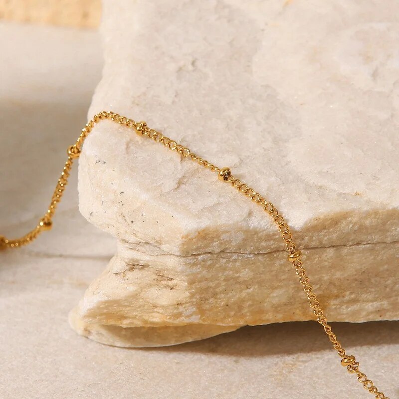 Wedding Gift Slim Bathable Titanium Stainless Steel Anklet