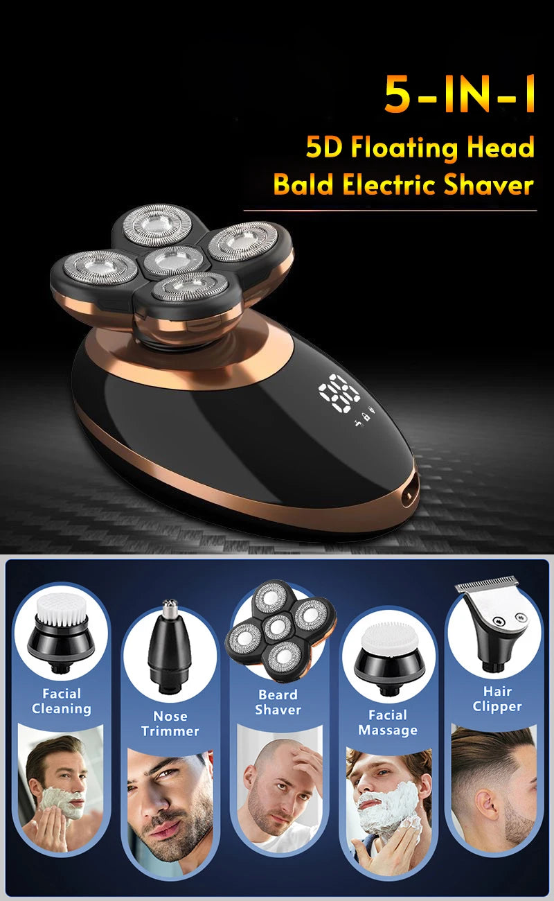 5 In 1 Electric Rechargeable Razor