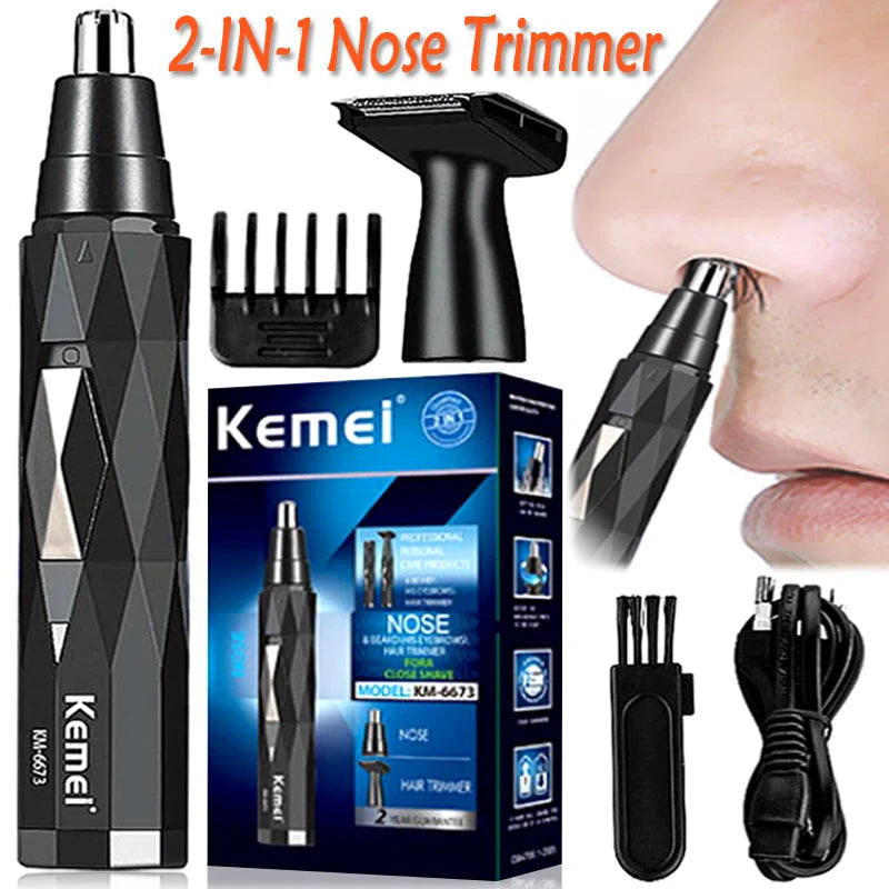 2in1 rechargeable nose hair trimmer | beard trimer | eyebrow trimmer