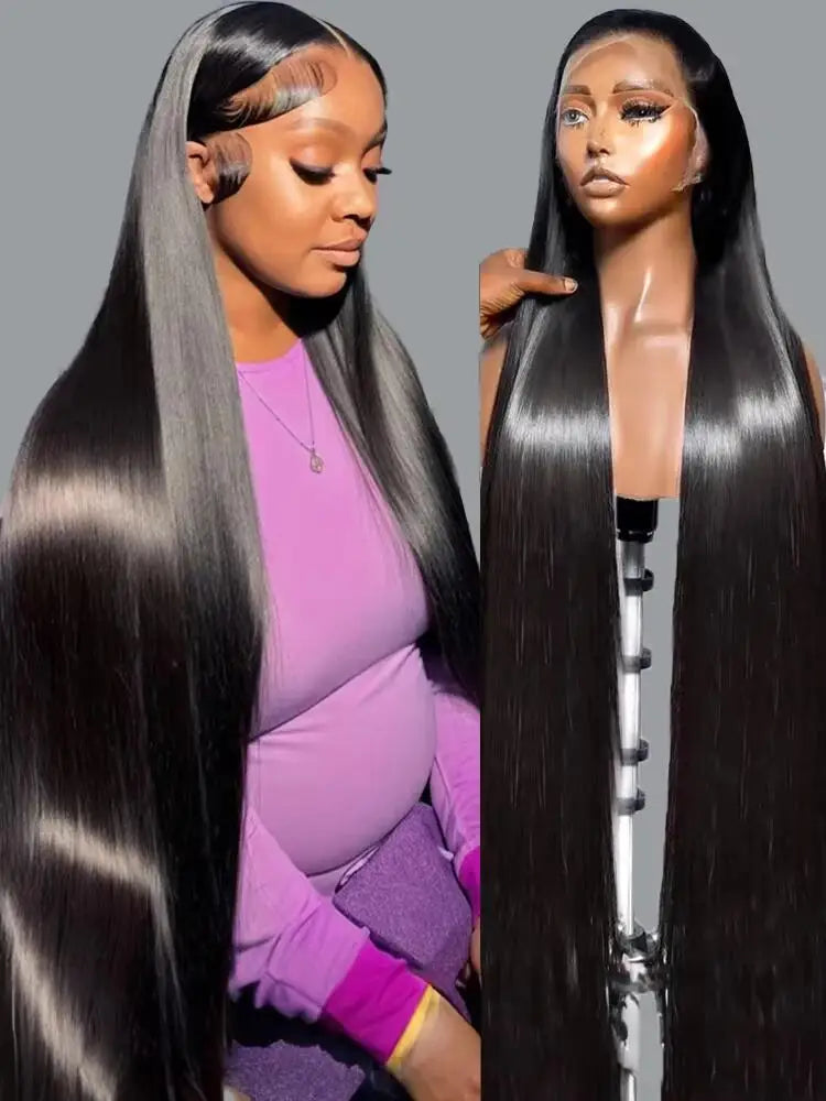 Brazilian Wigs Human Hair | 5x5 Bone Straight HD Transparent Lace Front