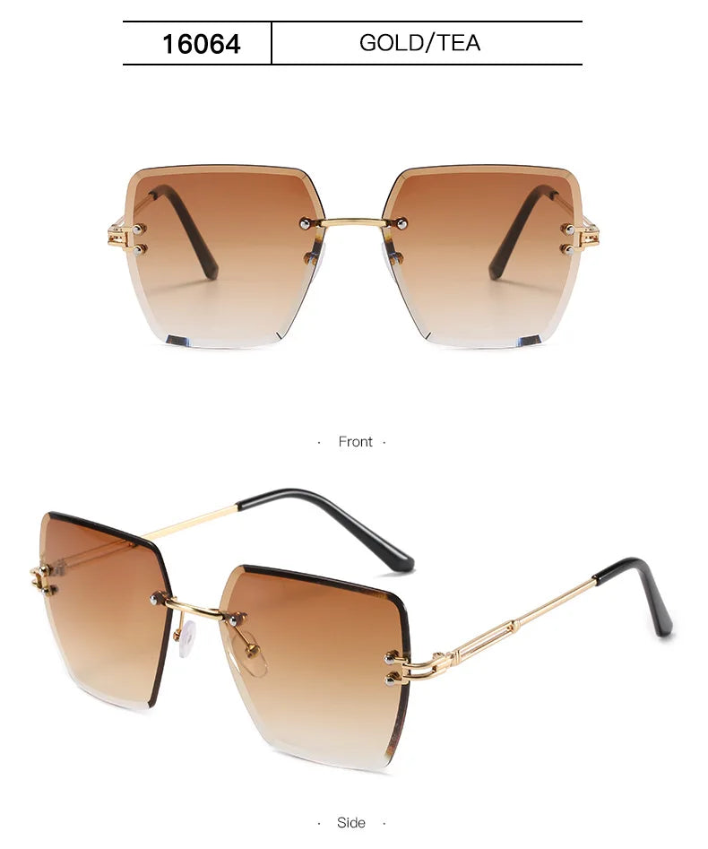 Rimless Luxury Vintage Summer Style