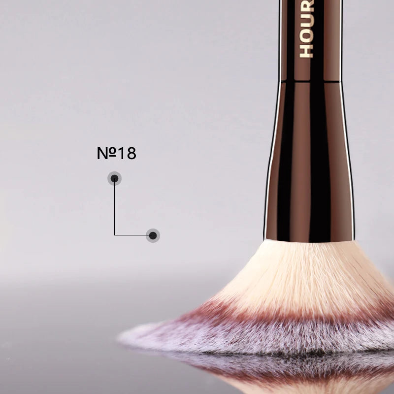 Powder Brush Soft Fiber Hair Double Head Brush