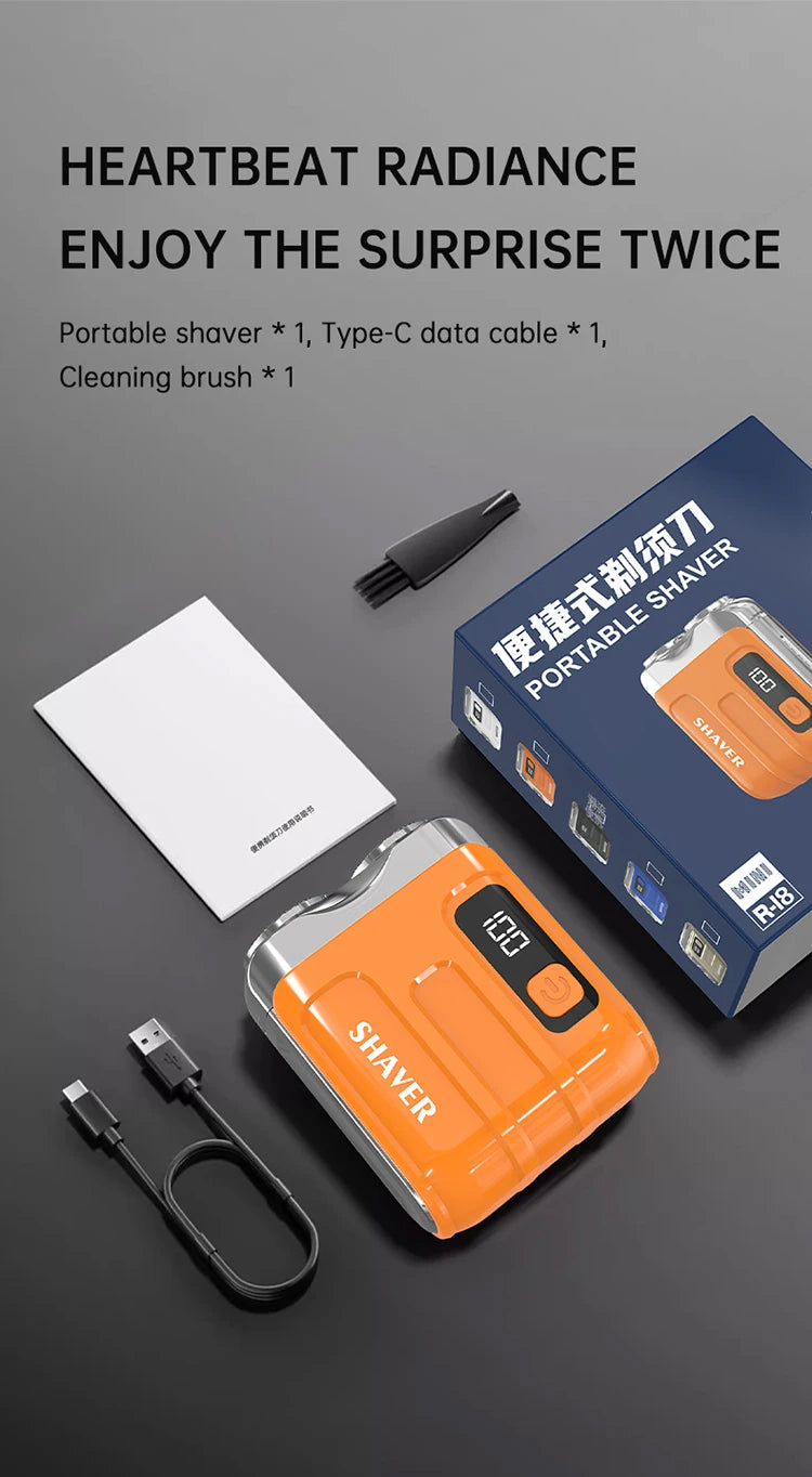 Digital Display Dual Blade Rechargeable Shaver