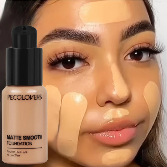 Finish Liquid Foundation - Oil-Control, Waterproof, Full Coverage Concealer for All Skin Tones