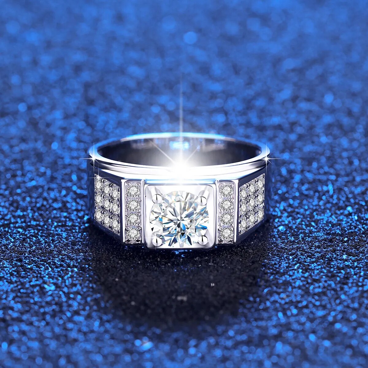 Original 925 Sterling Silver 1ct 5ct Moissanite