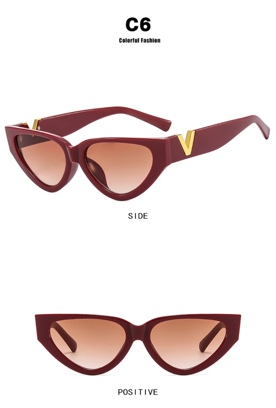 Luxury Vintage Cat Eye Sunglasses