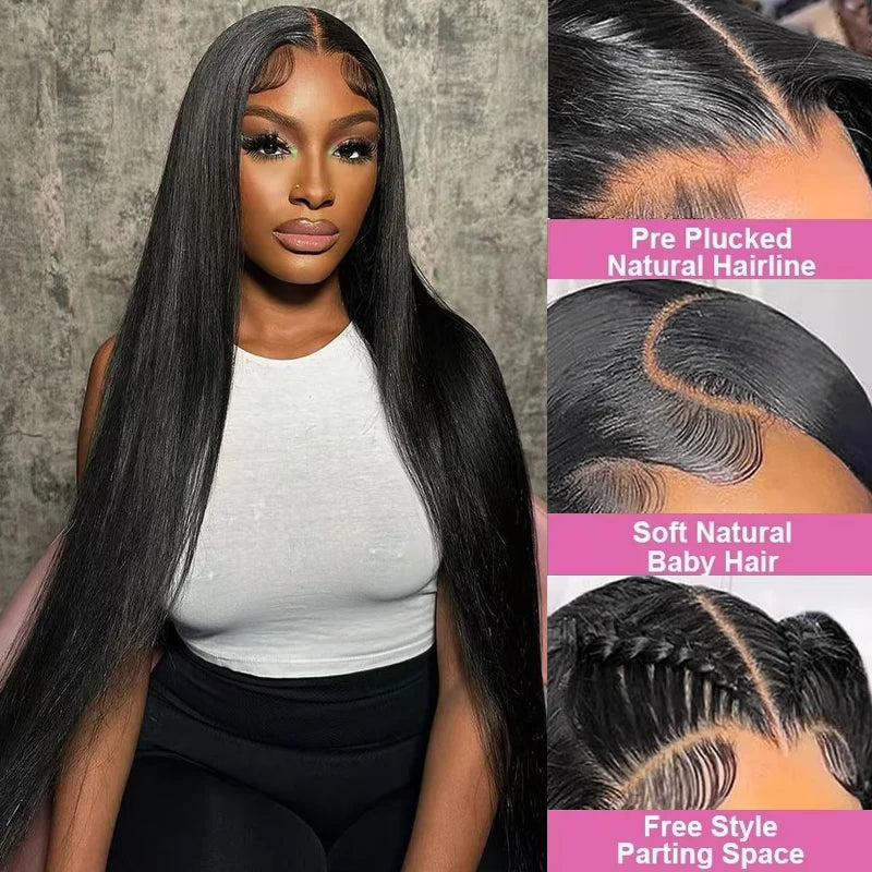 13x6 Straight Lace Front | Brazilian Virgin Hair Straight Wigs
