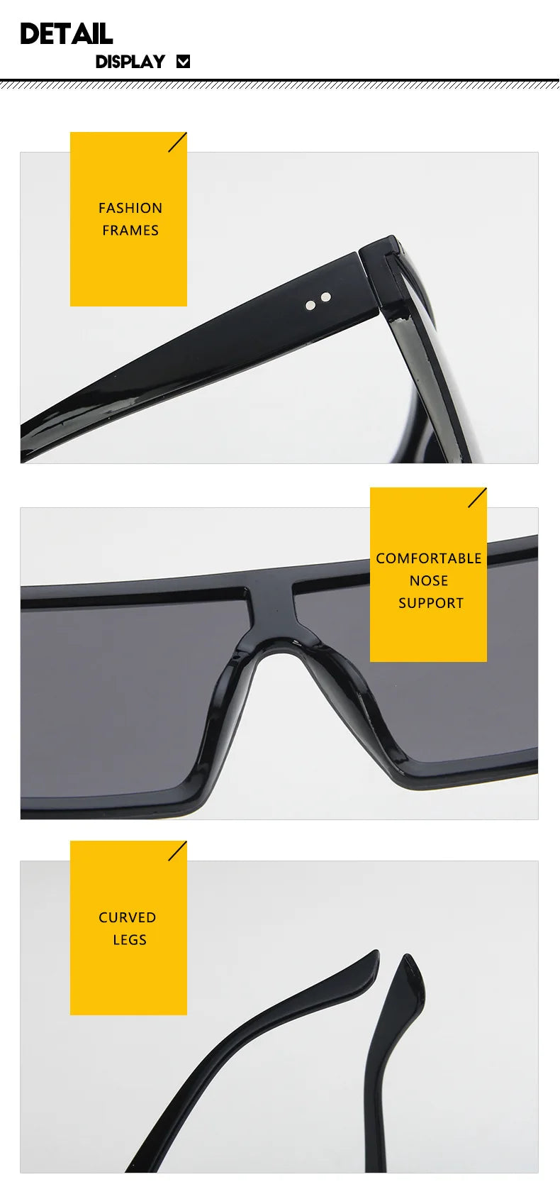 European And American Fashionable Square Sunglasses