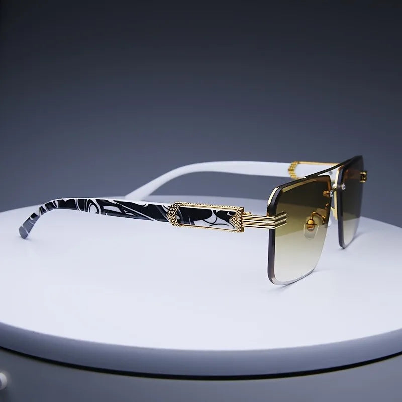 Rimless Classic Small Square Traveling Shades