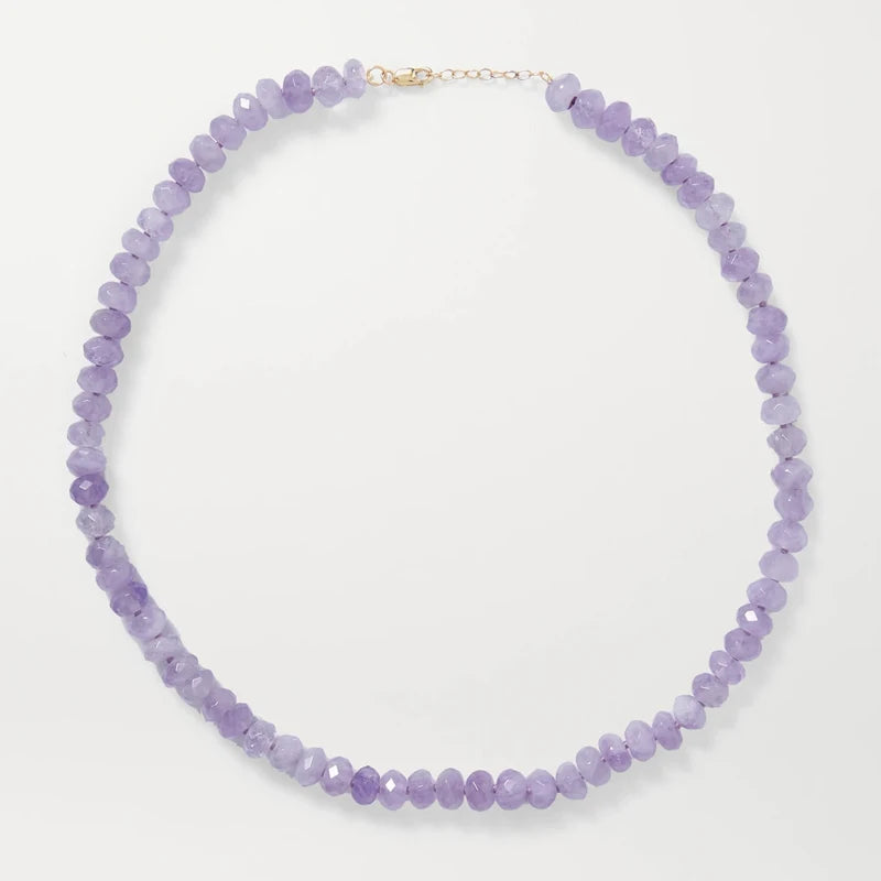 Tourmaline Natural Pearl Charm Gold-Colored Necklace