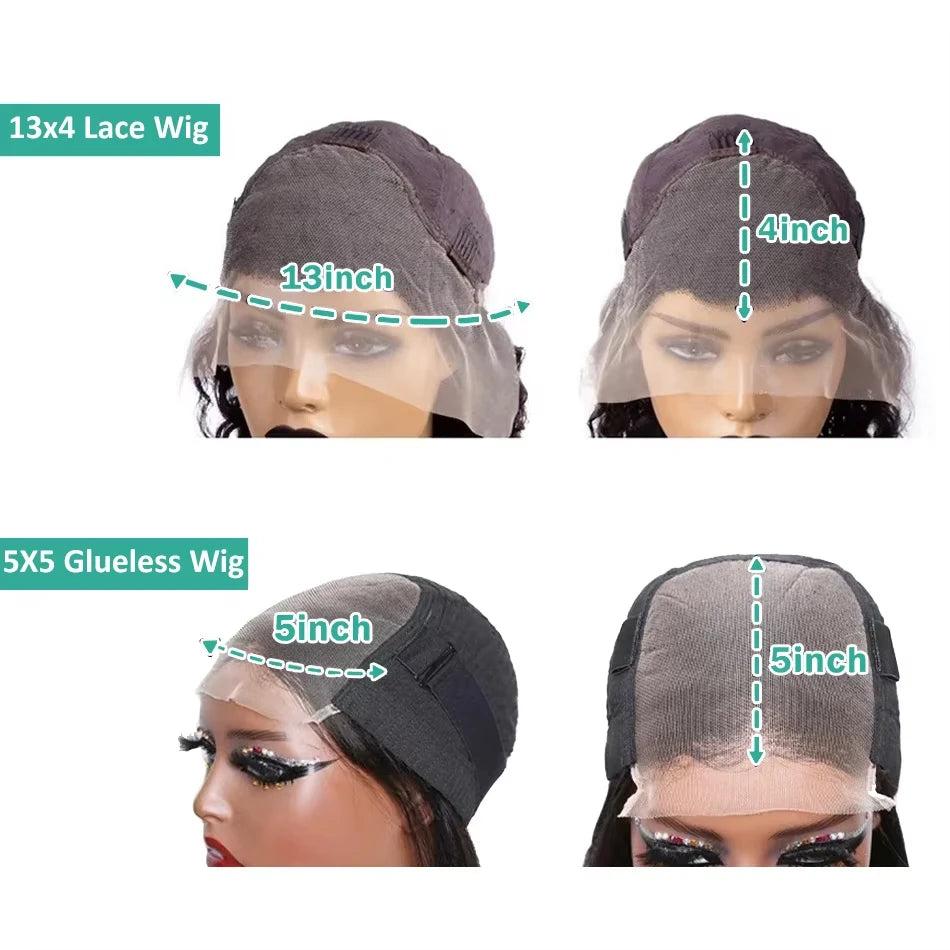 Brazilian glueless  250 Density  lace front