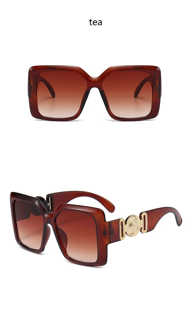 Big Square Design Luxury Vintage Eyewear