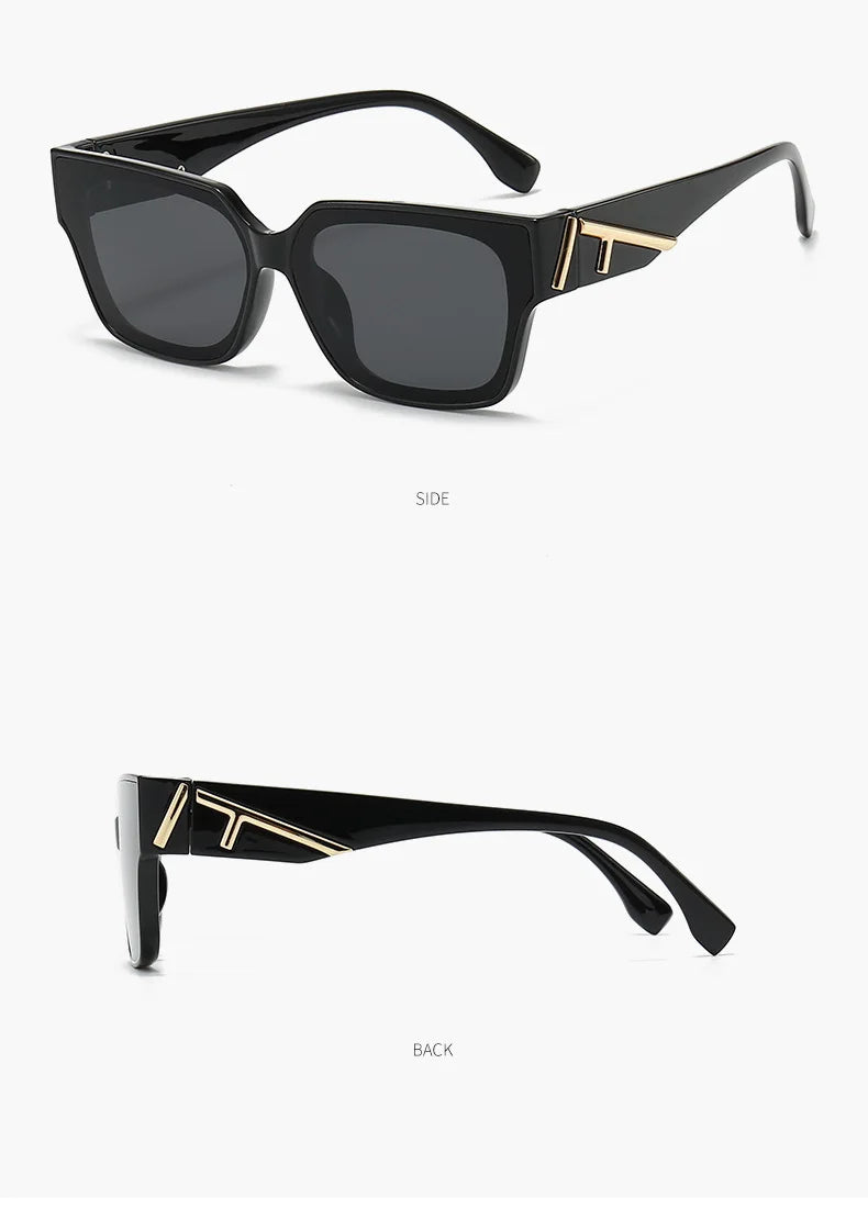 Unisex  Square frame colored sunglasses