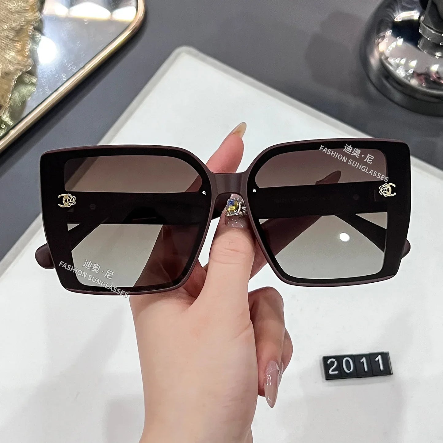 Polarized Square Oversized Sunglasses
