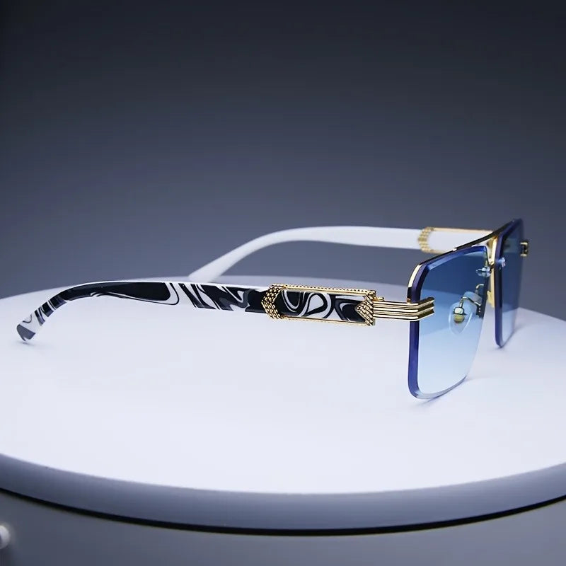 Rimless Classic Small Square Traveling Shades