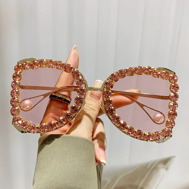 Luxury Diamonds UV400 Eyewear | European And American Style Sun Glasses