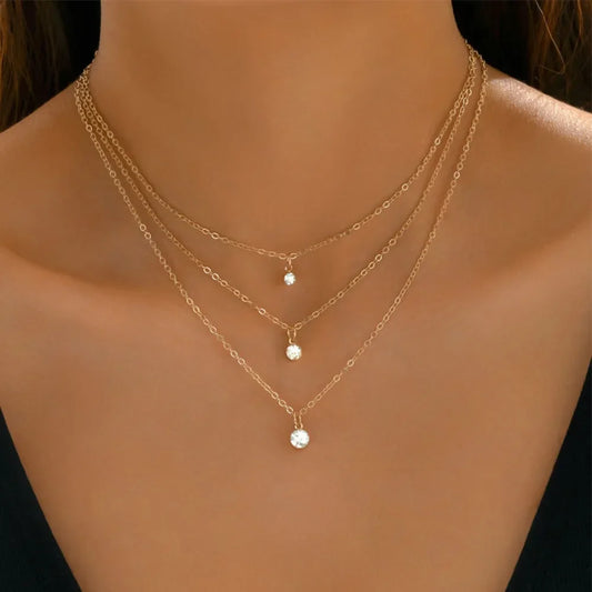 Zircon Multilayer Chain Choker