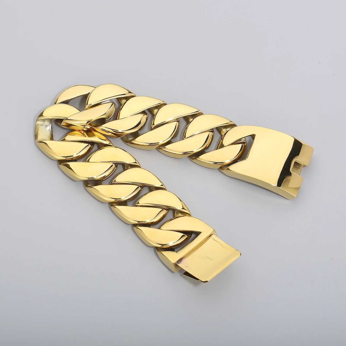 31mm Brushed/Shiny Big Heavy Cuban Ankle