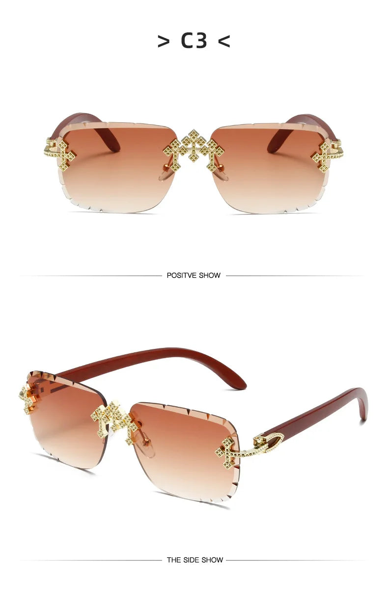 Rimless Square Luxury Shades UV400