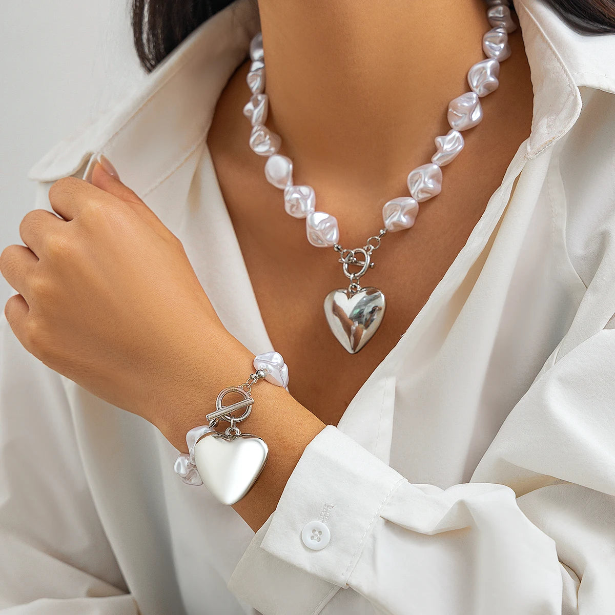 Pearl Love Heart Pendant