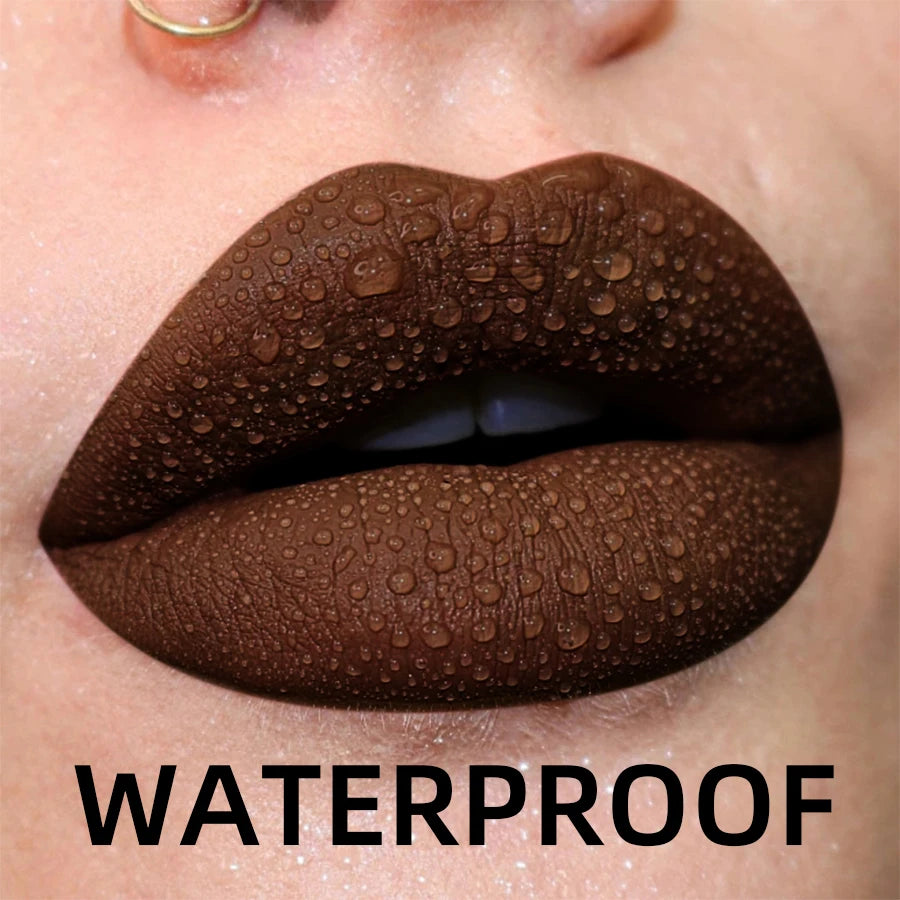 19 colors Matte Velvet Nude  Waterproof Liquid Lipstick