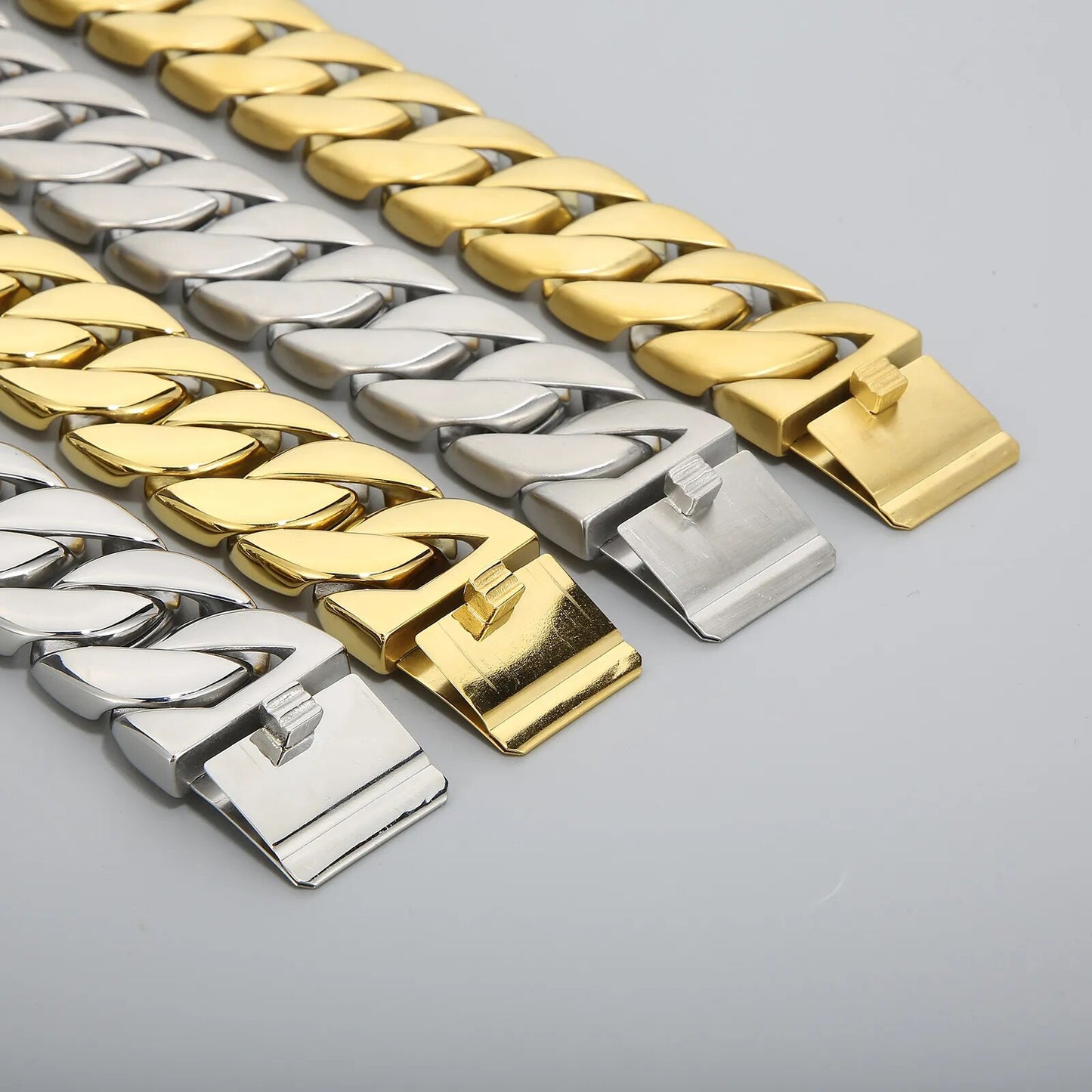 31mm Brushed/Shiny Big Heavy Cuban Ankle
