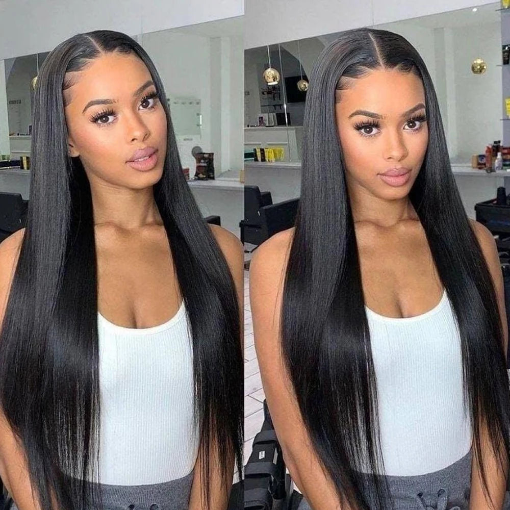 100% Human Hair | 280 Density Bone Straight | 13X4 Transparent Lace Front